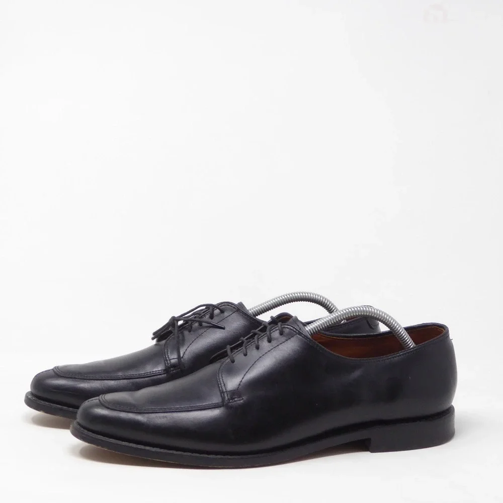 Allen Edmonds Mens Delray Derby Shoes Black Leather Split Toe Oxford 11 A